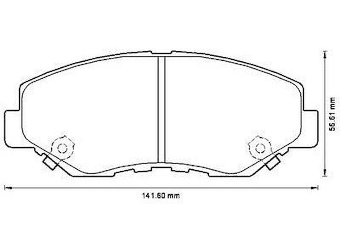 Honda Cr-v Ön Fren Balata [Zegen] (45022S9AA00)